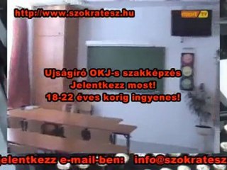 Újságíró OKJ-s képzés, iskola, Tanfolyam, televíziós gyakorlattal 06305280284