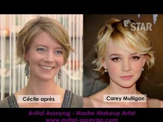 Carey Mulligan - relooking de Cecile par Avital Assayag - Master Makeup Artist - sur Star TV by CinéTéléRevue