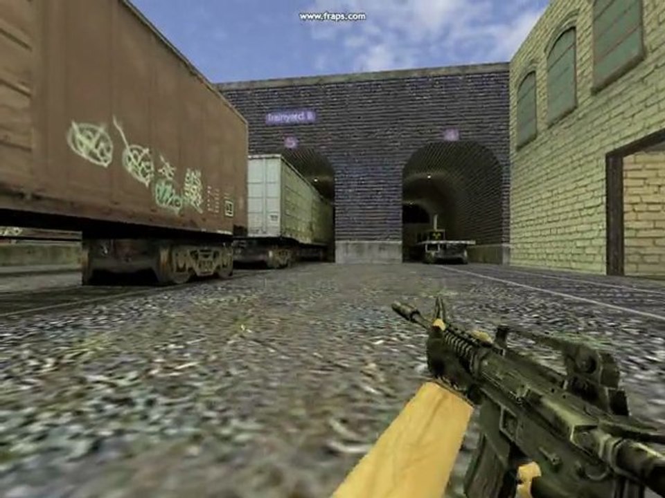 Move on de_train - Fast bunny jump under train outside