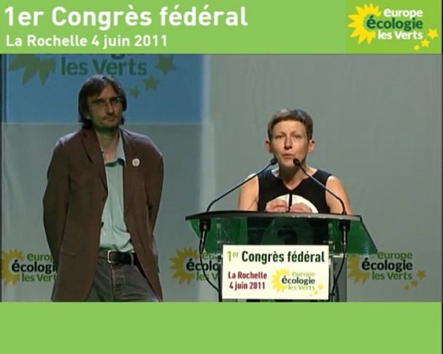 1er Congrès fédéral - Partie 6 - Pascal Durand, Marie Bové, Jérôme Gleizes