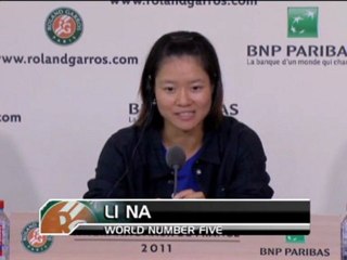 Na Li ne craint pas Francesca Schiavone