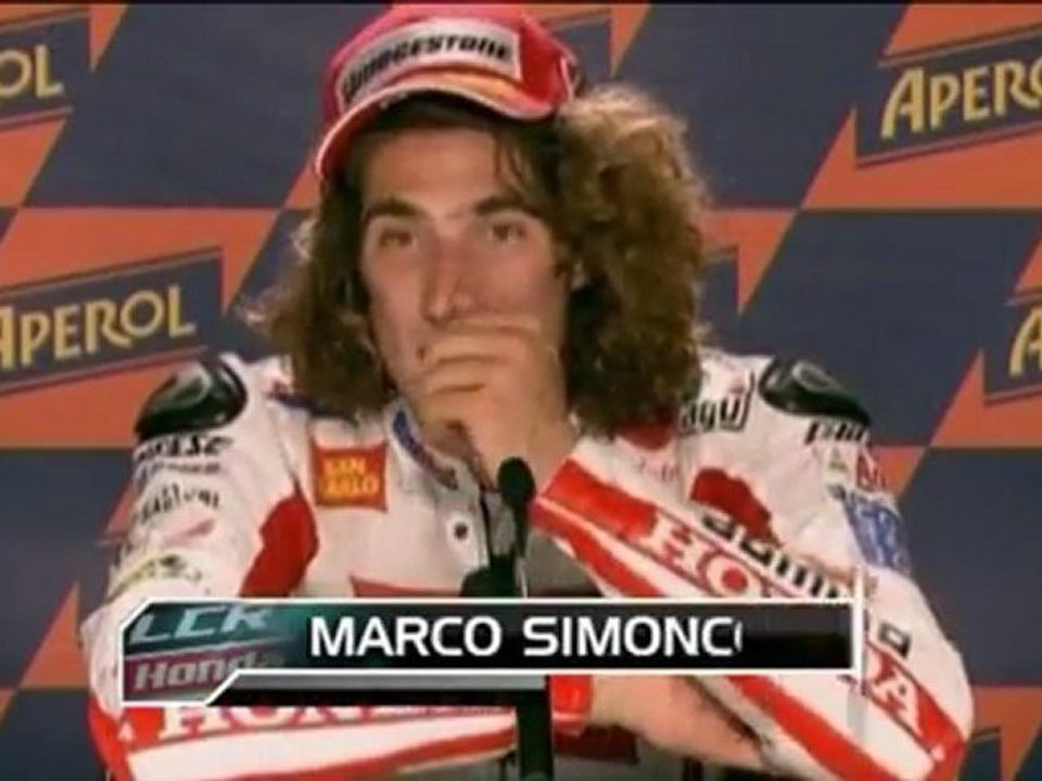 Motogp - spanien - simoncelli auf pole