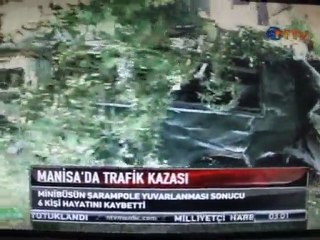 Akhisar'da Trafik Kazası 6 Ölü 4 Yaralı