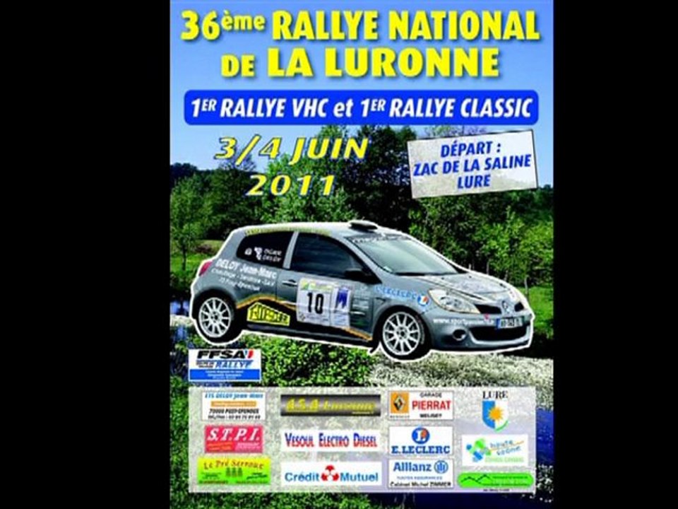 36eme rallye de la luronne  ES 1 VHC & CLASSIC MODERNE du 1er au 25