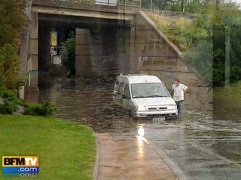 Intempéries : les images des témoins BFMTV