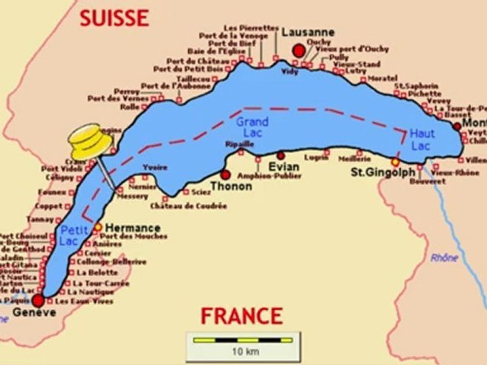 Coup de vent sur le Léman