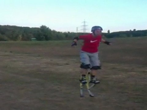 Jumping around with jumping stilts