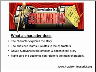 How To Write a Script : Characters