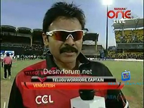 4th Match Telugu Warriors vs. Mumbai Heroes {CCL} - Toss