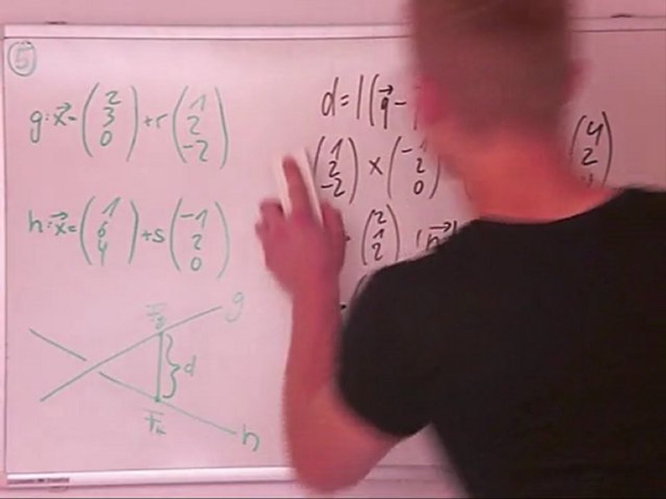 Abstand Gerade - Gerade 1 (Windschief)