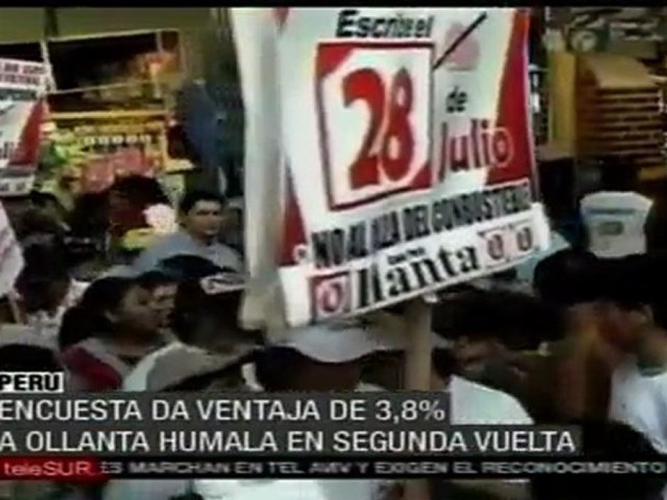 Perú: García llama a aceptar resultados, últimos sondeos