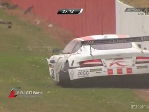 FIA GT1 Silverstone 2011 Big crash