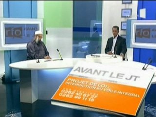 Vidéo RFO  Avant le JT sur le Voile intégral_Cheikh Mohammad