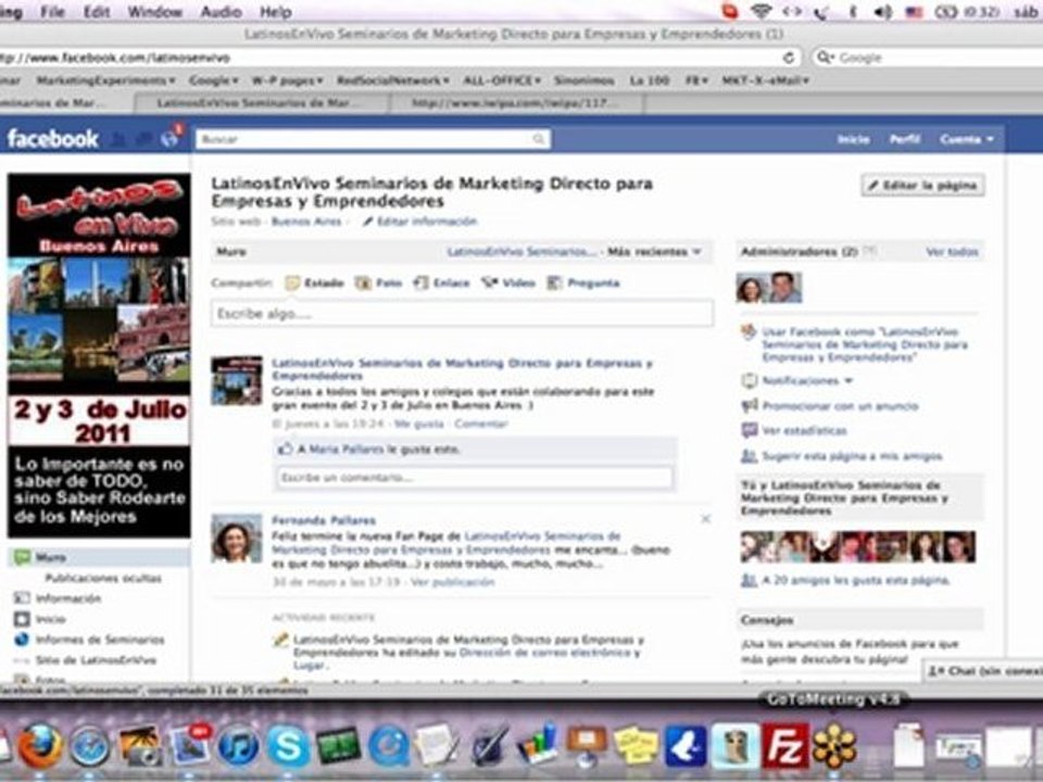 Latinos en Vivo - Seminario presencial de Marketing Online