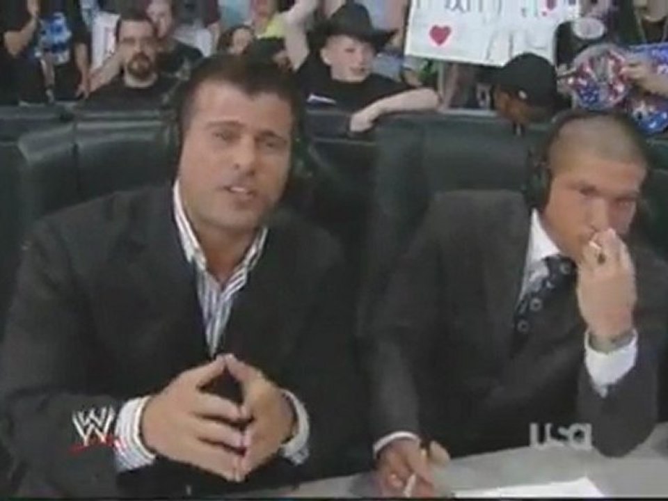 Josh Matthews' nose bleed