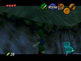 The legend of Zelda OOT 6 (Seam Climbing et Bombchu Hover au chateau)