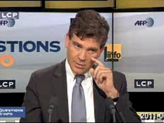 A Montebourg - sur C. LAGARDE au FMI
