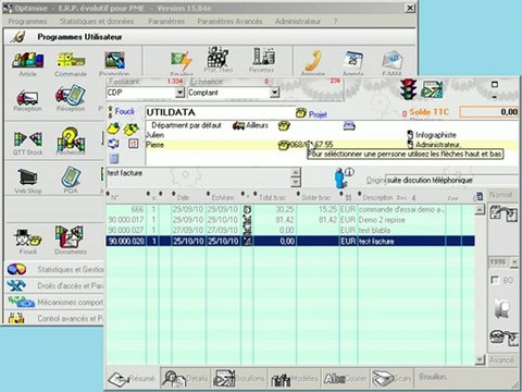 Documents: Créer - Editer simple - Optimizze - ERP - V12