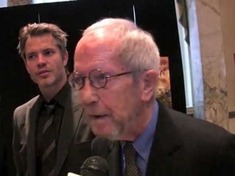 Graham Yost, Timothy Olyphant, & Elmore Leonard of ...
