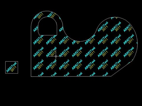 ARKITool: DIB-RELLENO, Sombrea o rellena usando bloques de AutoCAD o BricsCAD