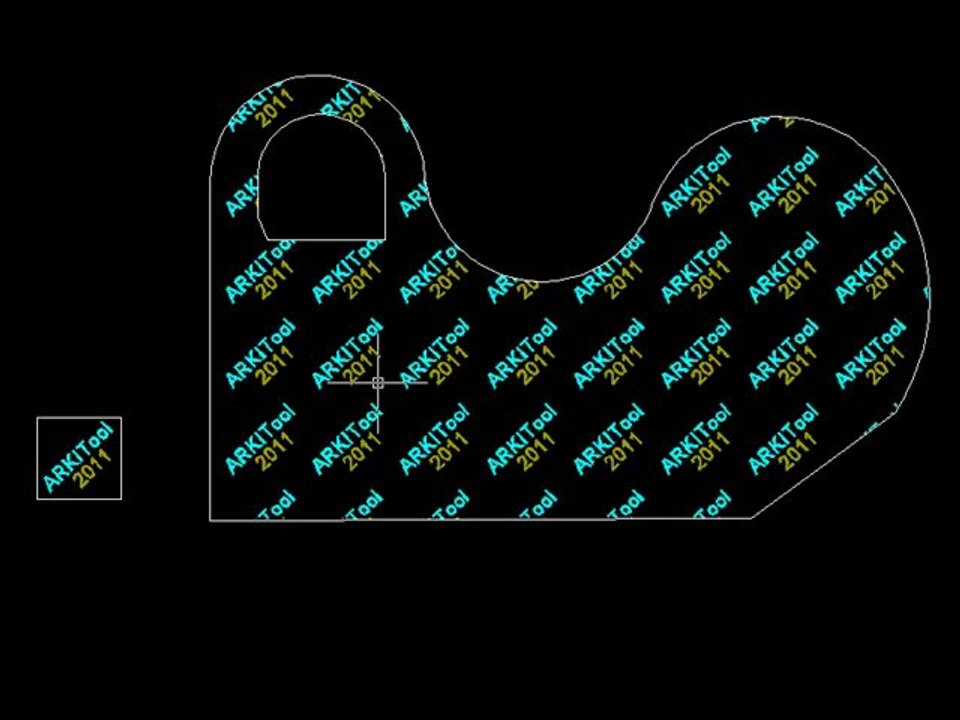 ARKITool: DIB-RELLENO, Sombrea o rellena usando bloques de AutoCAD o BricsCAD