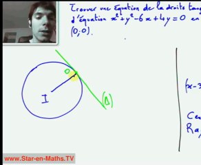 Tangente à un cercle