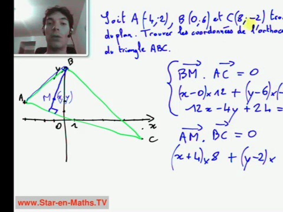 1ère S Orthocentre d'un triangle