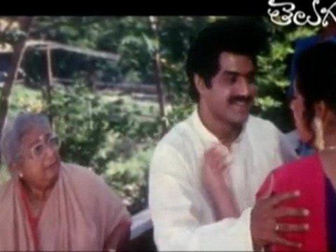 BalaKrishna - Meena - Brahmanandam - Comedy Scene - Muddula Mogudu