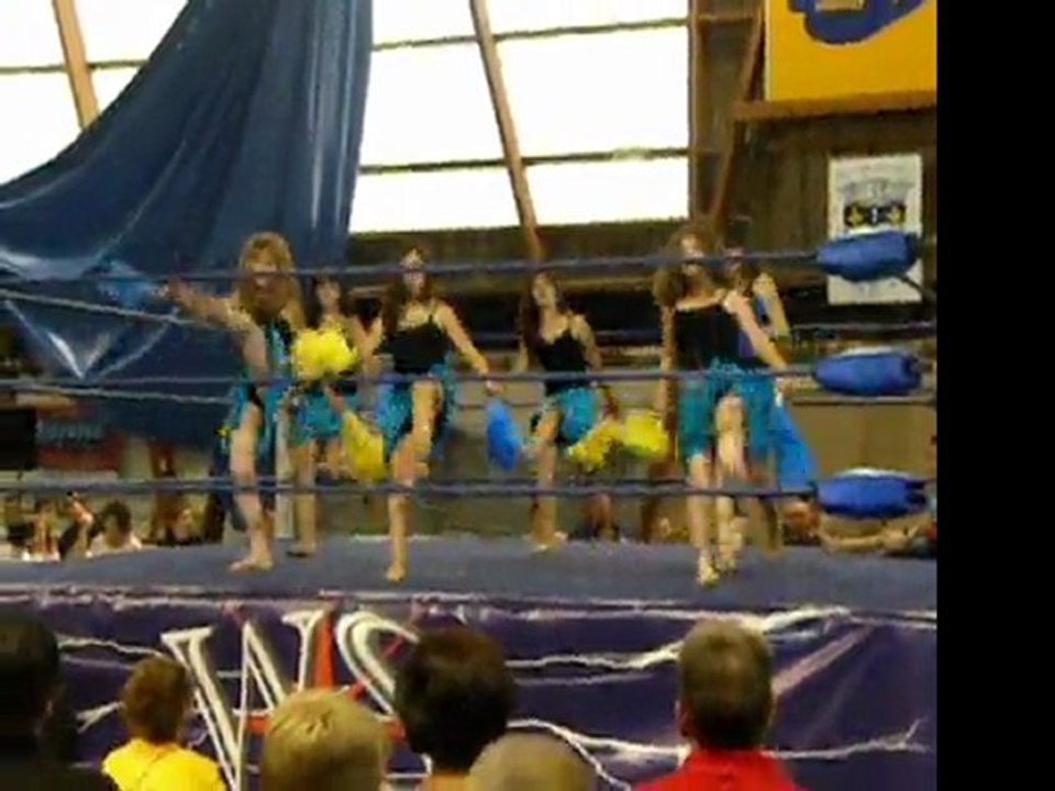 Spectacle Pom-pom girl pour le catch