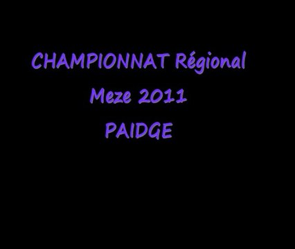Championnat Régionnal meze Paidge 2011