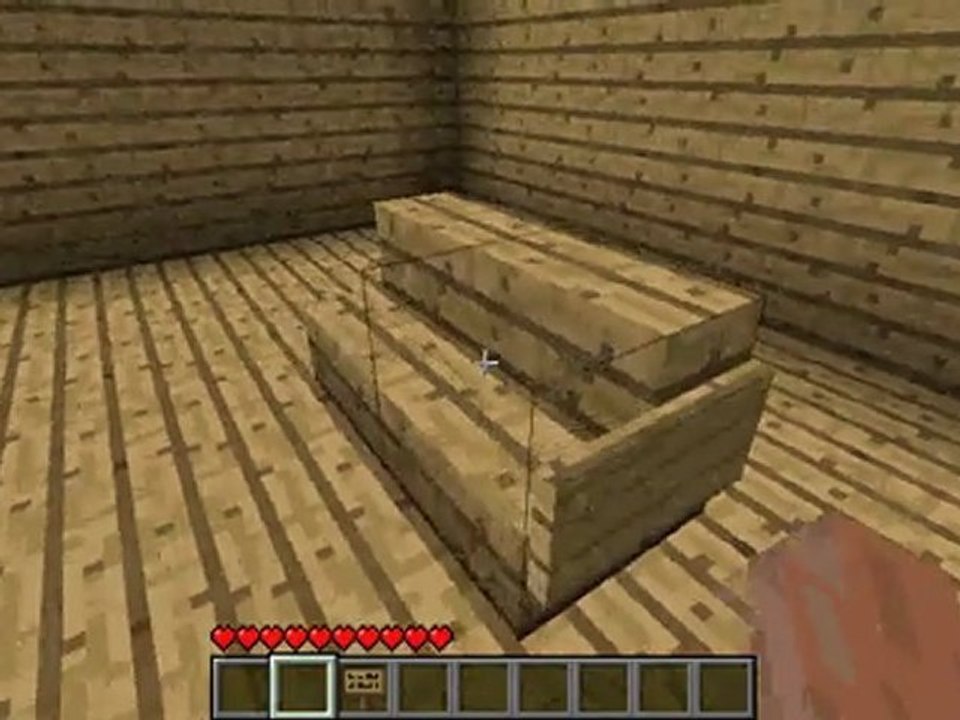 Idée déco minecraft épisode 1-Le Banc
