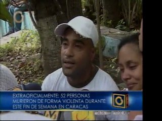 Muertes violentas en Caracas