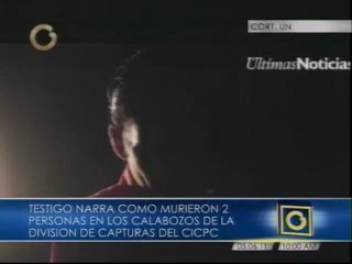 Narración de muerte en CICPC El Rosal