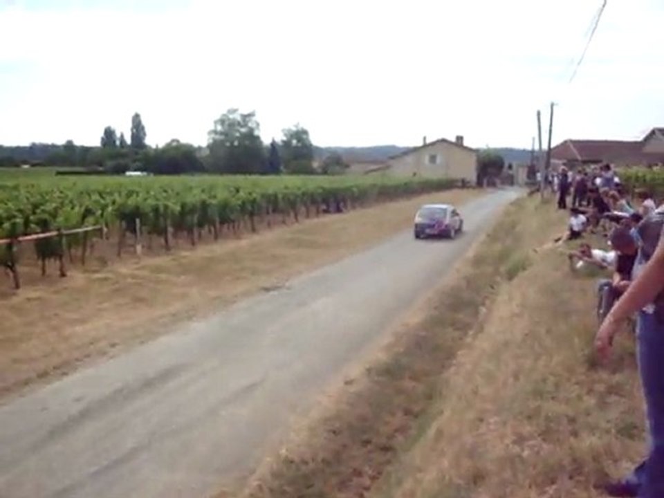 sébastien gourdon et pauline canac au rallye du st émilion 2011 ES2
