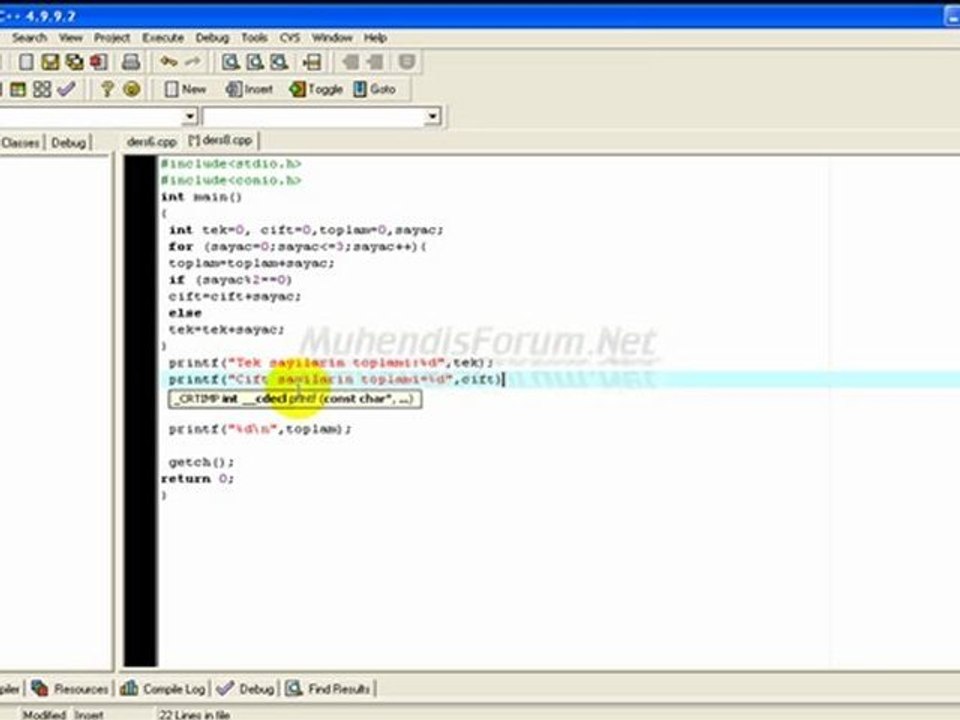 c programlama ders 8