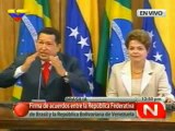 Chávez en Brasilia  Tenemos el desafío de hacer de Suramérica una zona de paz y sin miseria