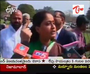 TRS MP Vijayashanti Talking to Media in Delhi