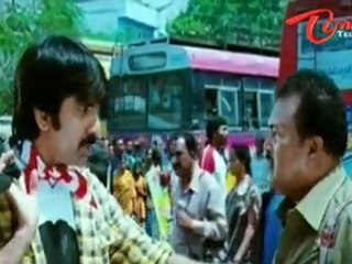 Ravi Teja Comedy At Bus Stop