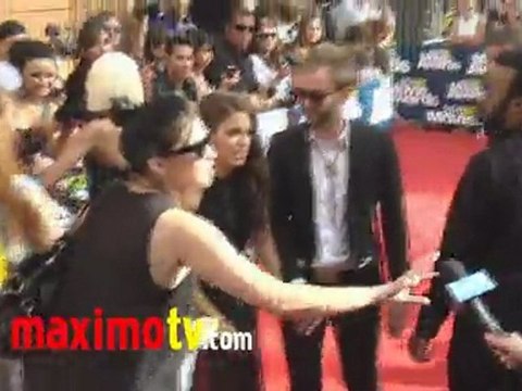 Nikki Reed and Paul McDonald at 2011 MTV MOVIE AWARDS Red Carpet