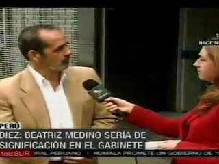 Diez: buscamos sumar fuerzas para dar a Perú estabilidad