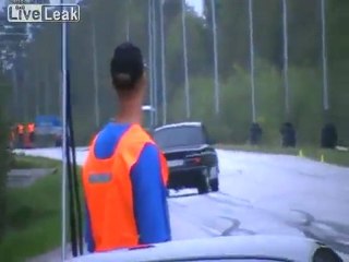 Auto Schnüre der Straße Fail