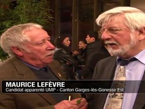 Soirée d'élection aux cantonales de Garges-les-Gonesse