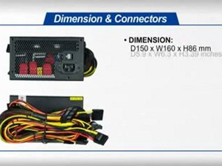 DynapowerUSA High Efficiency 80Plus EJ-650A80P-B 550W Power Supply