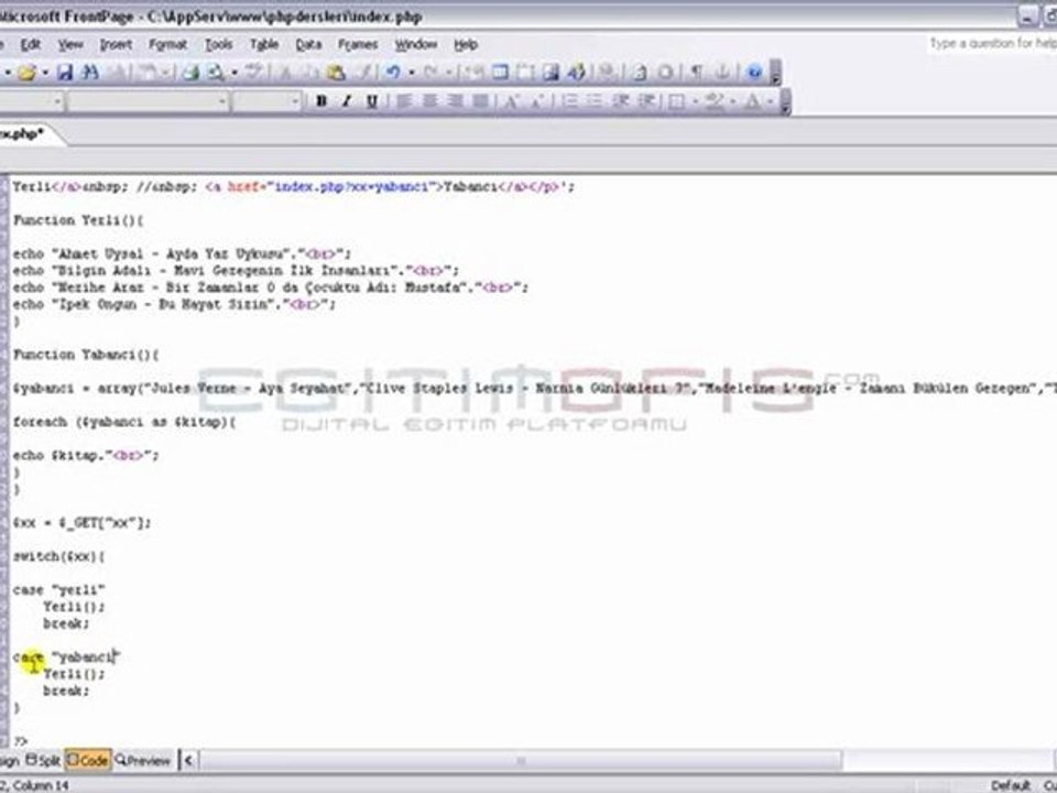 Php Ders 23- Global ve Local Değişkenler