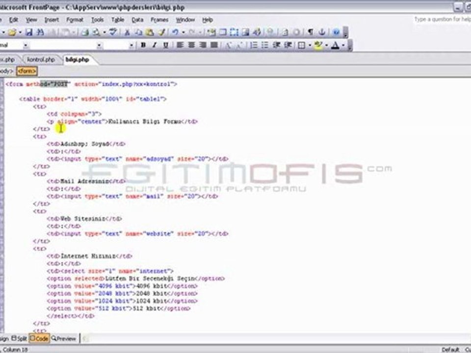 Php Ders 30 - İnclude Ve Require Komutu