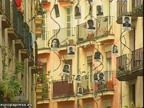 Fotos y pintadasa favor de ETA en Bilbao