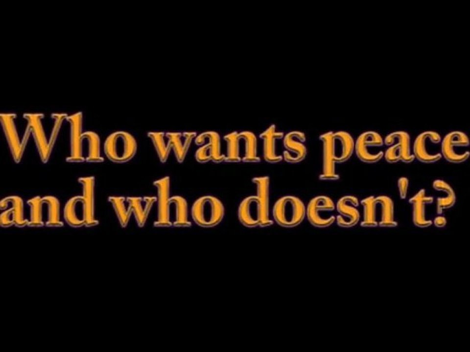 Who wants peace?