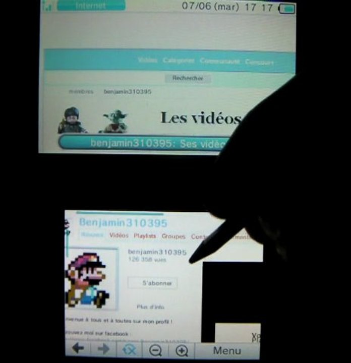 Vidéo de la mise a jour 3ds du 7 juin