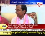 KCR talking to media -  3 TRS MLAs accused of cross voting 'Quits' party  - 01