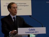 Déplacement de Claude GUEANT à Calais dans le cadre de la coopération franco-britannique